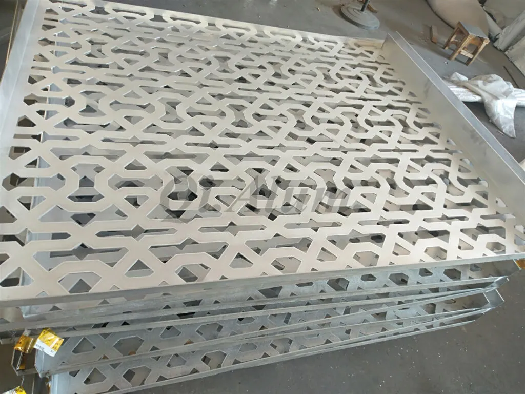 Feuille de mashrabiya en aluminium, fabricant de mashrabiya