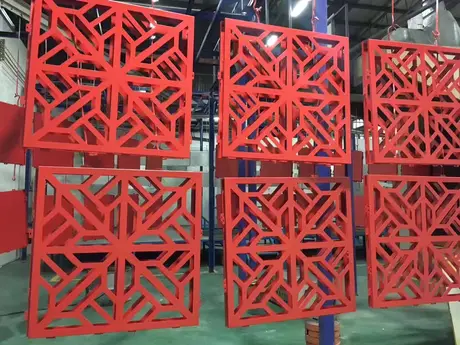 Panneaux décoratifs en aluminium intérieur avec découpe laser pour revêtement de façade
