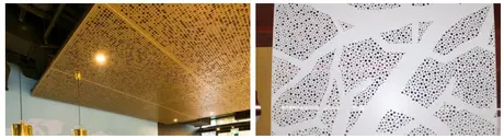 Panneau en aluminium perforé en matière AA6063 pour décoration intérieure