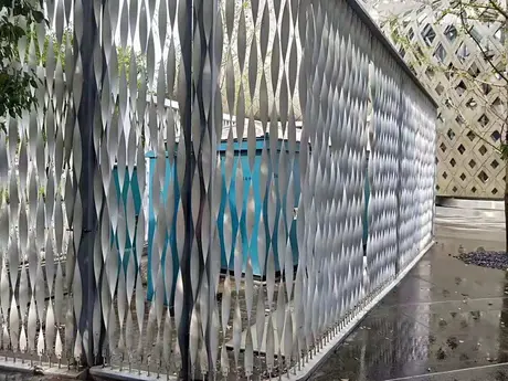 Panneau décoratif en aluminium fini usine