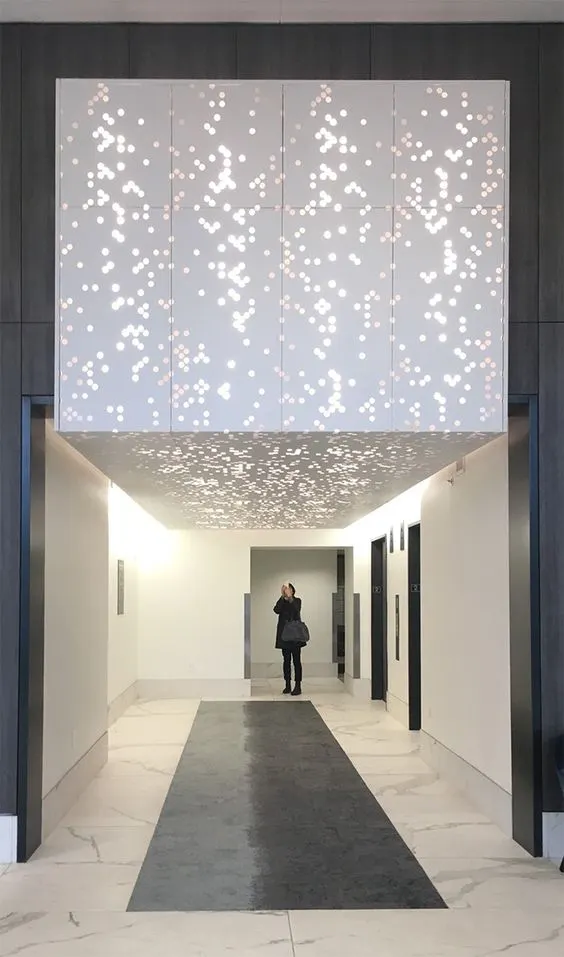Panneaux décoratifs en aluminium intérieur AA3003 pour revêtement mural — Foshan Qi Aluminum Decorative Materials Co., Ltd