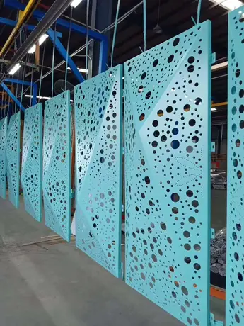 Panneaux pleins de revêtement mural 3D pour façade, panneau décoratif pour mur-rideau vue 6