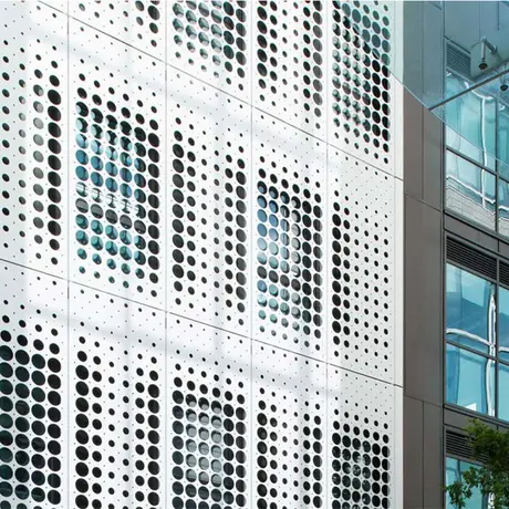Panneaux en aluminium perforés modernes pour revêtement décoratif