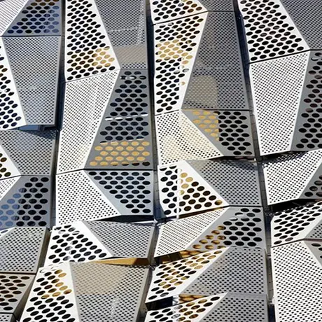 Nouveau motif personnalisé, plaque de façade en aluminium perforé 2020