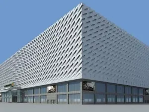 Panneau à double maille métallique avec poste de gros — Foshan Qi Aluminum Decorative Materials Co. Ltd