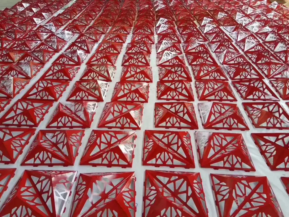 Panneau décoratif en aluminium perforé AA1100, matière tendance 2020, peinture PPG — Foshan Qi Aluminum Decorative Materials Co. Ltd
