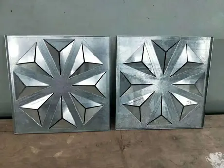 Charte de couleur ACP, panneaux muraux solides 3D, panneau aluminium composite