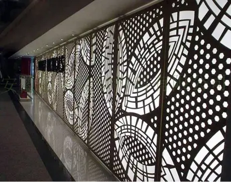 Panneau de façade extérieure décoratif en aluminium AA6063