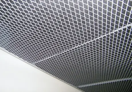 Maille métallique en aluminium expansé pour décoration de plafond, décoration extérieure
