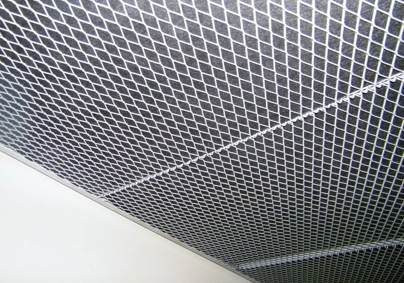 Maille métallique en aluminium expansé pour décoration de plafond, décoration extérieure — Foshan Qi Aluminum Decorative Materials Co. Ltd