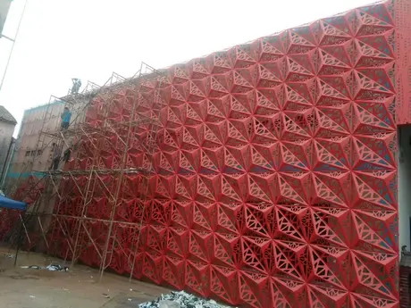 Mésh en fil d'aluminium expansé en forme de losange, revêtement PVDF, sur mesure, en pouces, pour barreaux de fenêtre