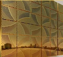 panneau de façade extérieure en aluminium AA1050 matière pour mur-rideau