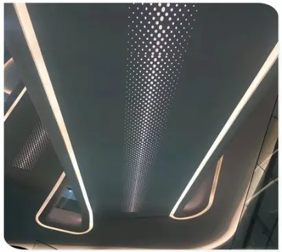 Feuille ou panneau plein en aluminium résistant au feu, revêtement PVDF pour décoration murale intérieure