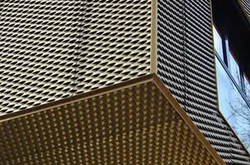 Feuille en maille métallique en diamant, feuille perforée en aluminium revêtue de PVDF, feuille de maille élargie en aluminium décorative