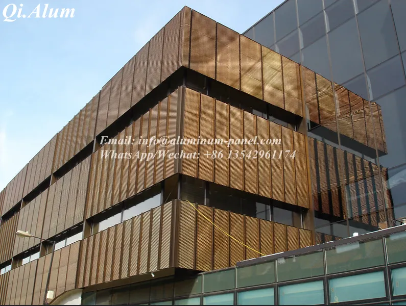 Méthode de conception en aluminium / mur en écran en aluminium