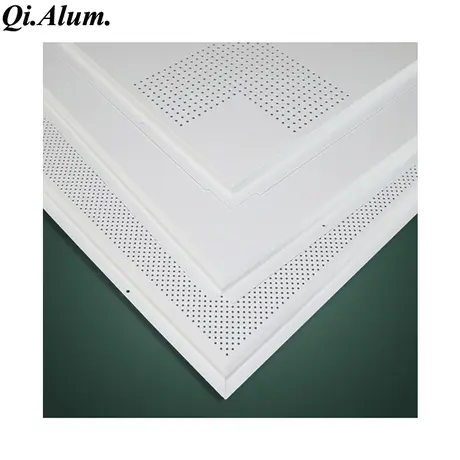 Panneaux de plafond en aluminium perforé carré sur mesure