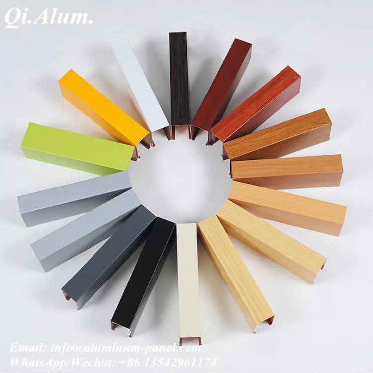 Profils personnalisés en tube rectangulaire en aluminium — Foshan Qi Aluminum Decorative Materials Co. Ltd
