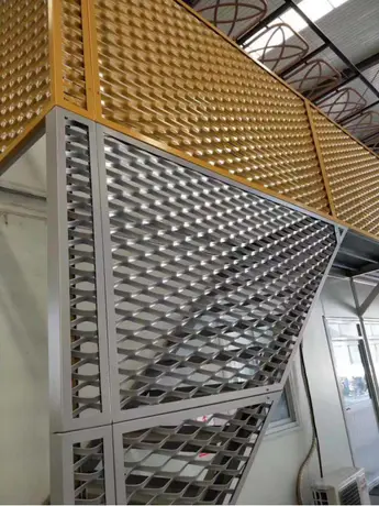Panneaux de treillis aluminium décoratif finition usine, panneau percé extérieur