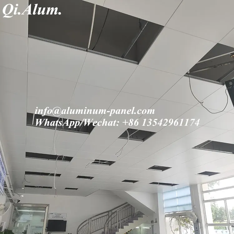 Panneaux décoratifs pour plafond en aluminium matière AA1050, nouveaux motifs personnalisés — Foshan Qi Aluminum Decorative Materials Co. Ltd