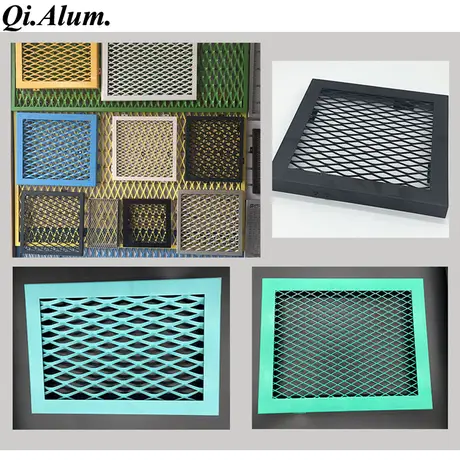 Feuilles décoratives en maille métallique aluminium expansé POP