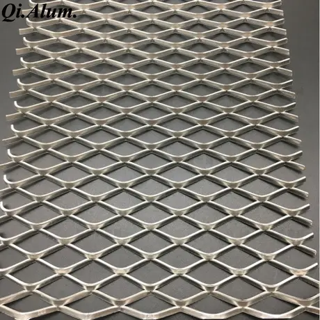 Feuille de grillage métallique expansé en aluminium galvanisé peint en polyester PPG, fabricant