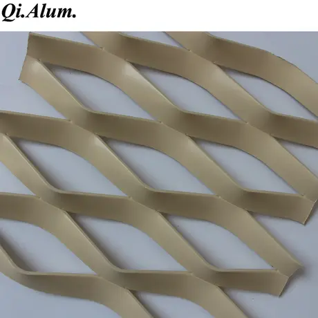 Panneaux métalliques décoratifs pour passerelle piétonne, maille métallique alu filée