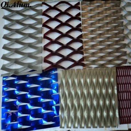 Panneau en maille en aluminium revêtu de poudre polyester AA6063, écran décoratif en maille