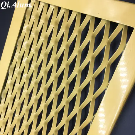 Fournisseur OEM de maille décorative en aluminium revêtu poudre, plaque
