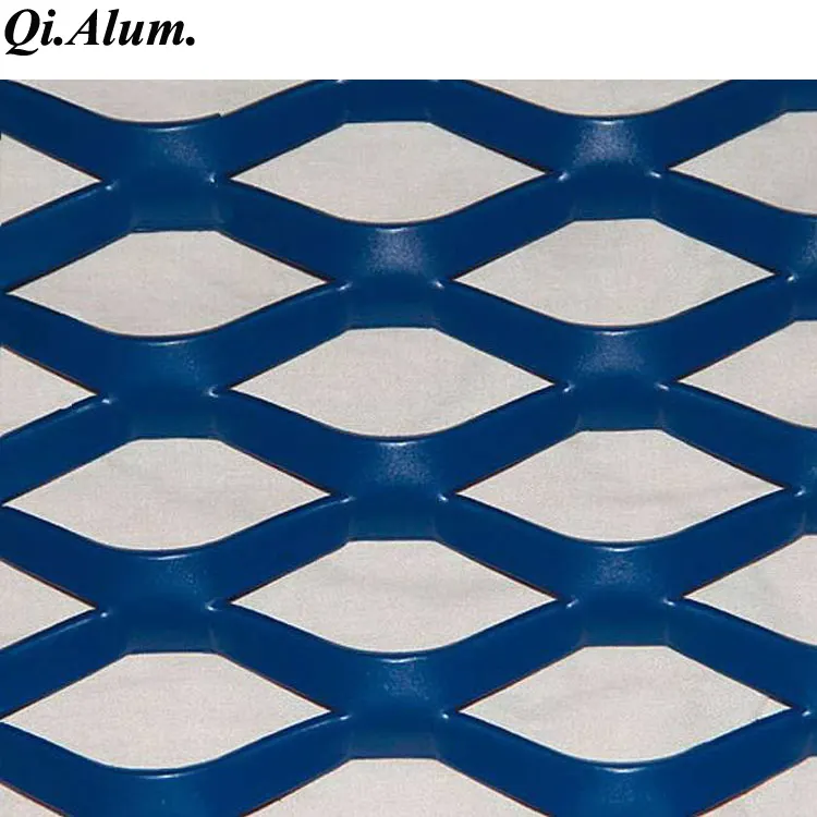 Feuille de grillage en aluminium expansé 0,6 mm pour façades de bâtiments — Foshan Qi Aluminum Decorative Materials Co., Ltd