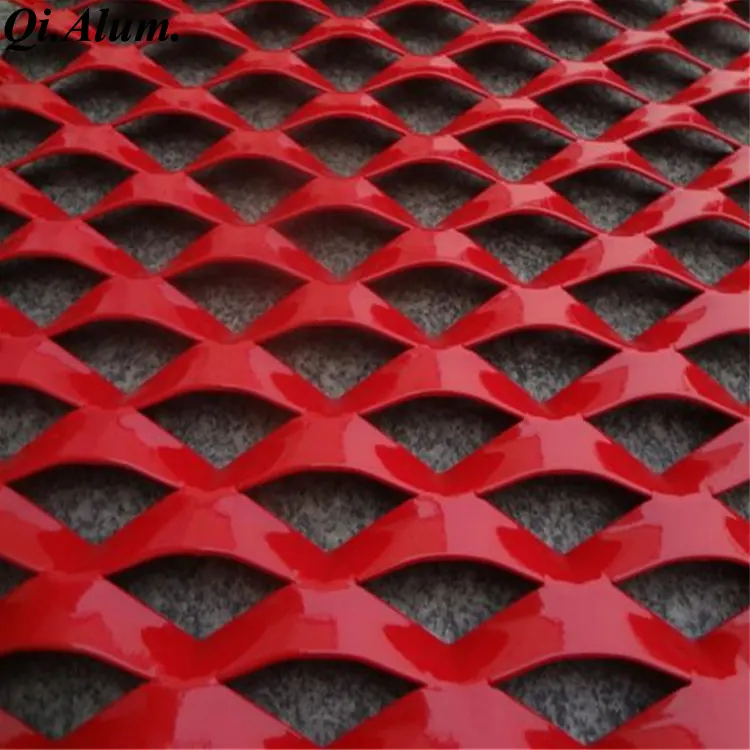 Mésh décoratif en alliage d'aluminium pour façade extérieure, tôle alu perforée — Foshan Qi Aluminum Decorative Materials Co. Ltd