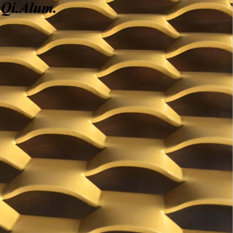 panneaux en maille décorative en aluminium finition usine — Foshan Qi Aluminum Decorative Materials Co. Ltd