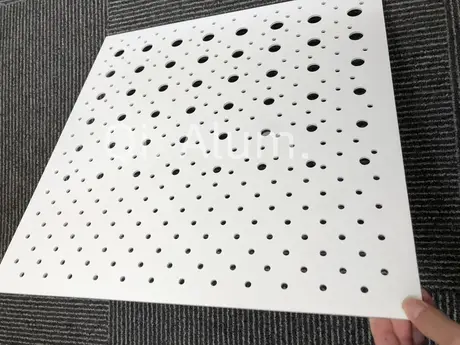 Feuille alu perforée ronde pour bâtiment, panneau mural extérieur décoratif métal vue 8