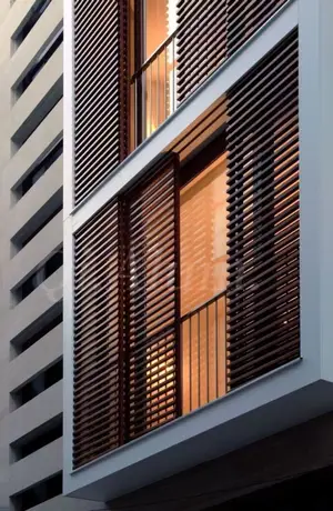 Volet de ventilation extérieur en sécurité métallique en alliage d'aluminium personnalisé — vue 3