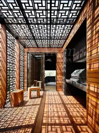 Panneau en lamelles d'aluminium de haute qualité pour extérieur de bâtiment