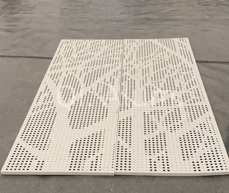 Feuille alu perforée ronde pour bâtiment, panneau mural extérieur décoratif métal vue 7
