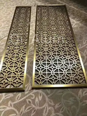 Panneaux amovibles en aluminium laser découpé pour décoration intérieure, écran arrière de réception vue 6