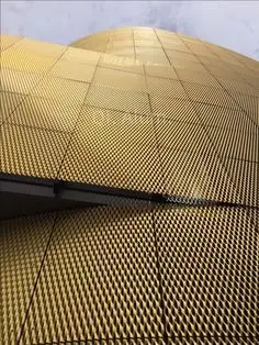 Filet métallique expansé en aluminium revêtement poudre haute résistance panneau perforé pour grille de haut-parleur