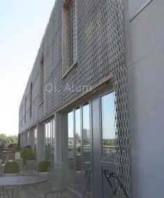 Mésh métallique en aluminium expansé résistant revêtu de poudre, mésh perforé pour grille de haut-parleur vue 5