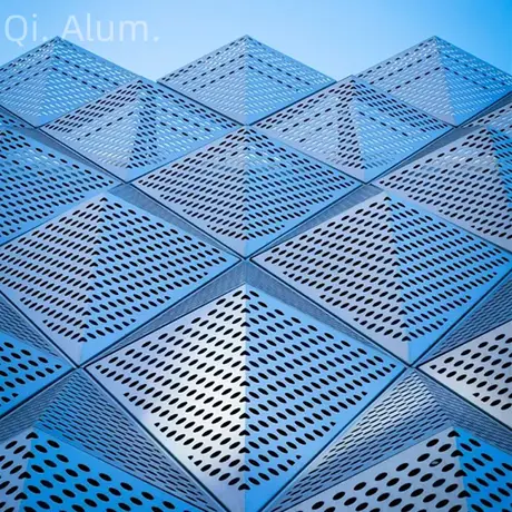 Style design contemporain prix panneau de façade rideau en aluminium sculpté 3D