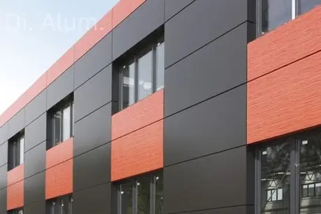 Panneaux composites en aluminium design moderne, tôles de revêtement mural métallique avec revêtement poudre PVDF pour décoration extérieure vue 5
