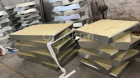 Plaque arrière GI avec panneau aluminium, revêtement poudre Akzo Nobel D2015 AAMA2604, garantie 15 ans