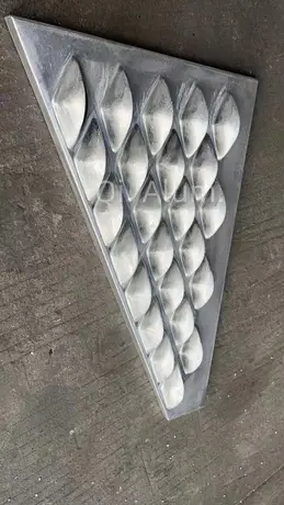 Panneau en aluminium écailles de poisson de 3 mm, design élégant pour travaux de revêtement de mur-rideau, vue 5