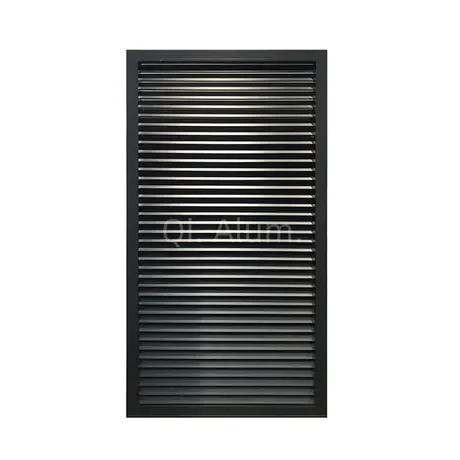 Volet métallique réglable en aluminium résistant à la chaleur, conception de fenêtre, porte et fenêtre vue 4