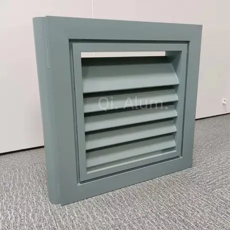 Fenêtre à persienne métallique réglable en aluminium, conception de porte et fenêtre à persienne résistante à la chaleur