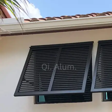 Volets anti-tempête, volet bahama, volet coulissant extérieur en aluminium pour porte, fenêtre, volets premium qualité durables vue 3