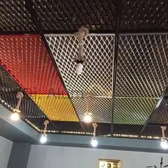Plaque en aluminium diamantée en métal expansé fil de maille grillagé plafond en fil de maille expansé galvanisé vue 4