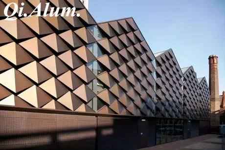 Systèmes de rideau métallique en aluminium pour bâtiments, revêtement extérieur 3D, rideau métallique en aluminium