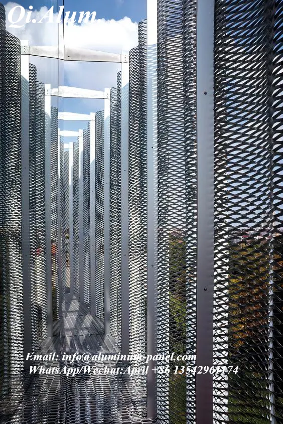 Possibilités infinies de la maille métallique en aluminium expansé — Foshan Qi Aluminum Decorative Materials Co. Ltd