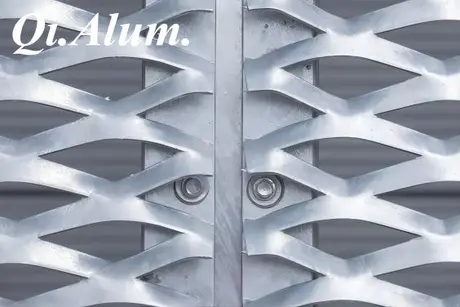 Méseau métallique en aluminium, méseau expansé, revêtement extérieur de mur, panneau métallique