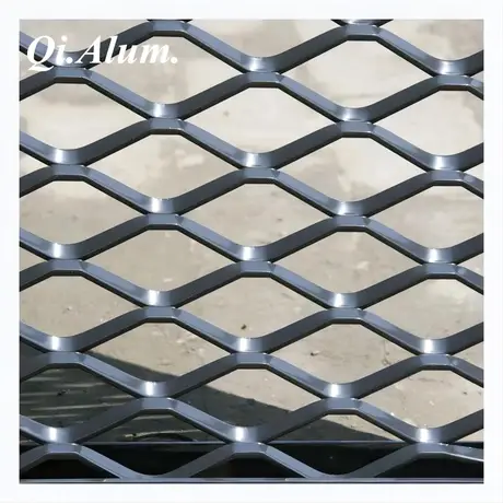 Méseau métallique étiré en forme de losange en aluminium